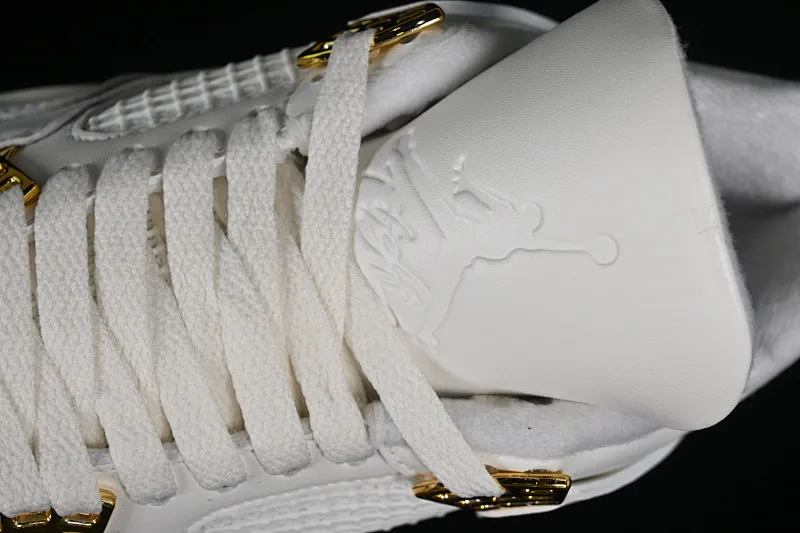All categories Air Jordan Jordan series basketball shoes Air Jordan 4 C version Air Jordan 4 Retro "Metallic Gold" AJ4 Joe 4 meters white gold AQ9129-170
